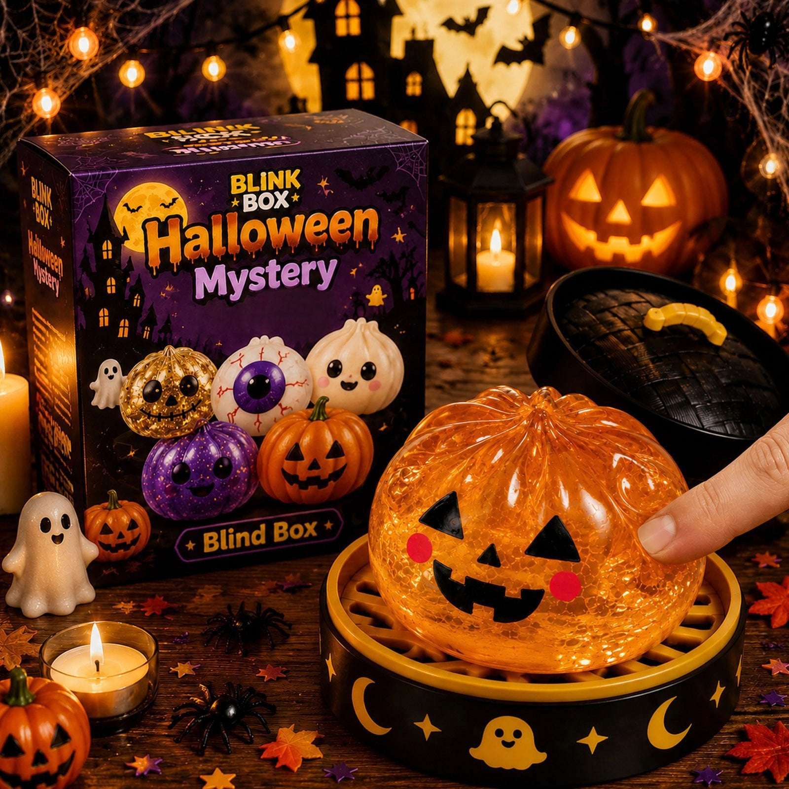 🔥49% OFF TODAY 🎃 Halloween Steamed Bun Squishy Mystery Box Toy