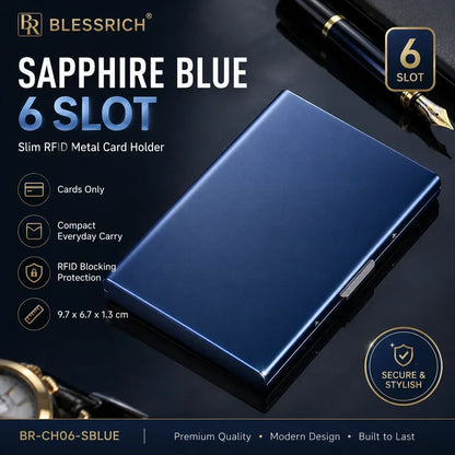 💸 Price Drop! 💰RFID-blocking card holder – stainless steel, slim design, 3 capacities. 📇✨