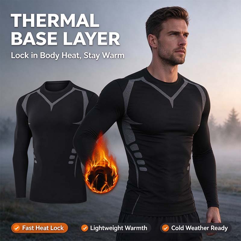 Men's Thermal Underwear Set - Long Sleeve T-Shirt & Pants 👕