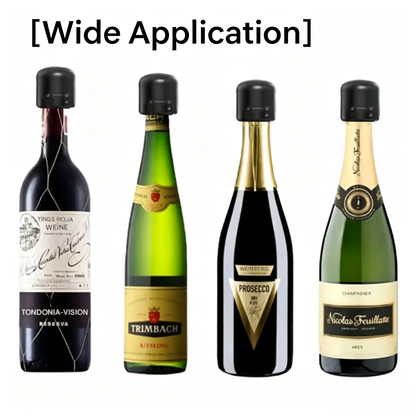 🔥 Silicone-sealed Wine, Beer and Champagne Stopper