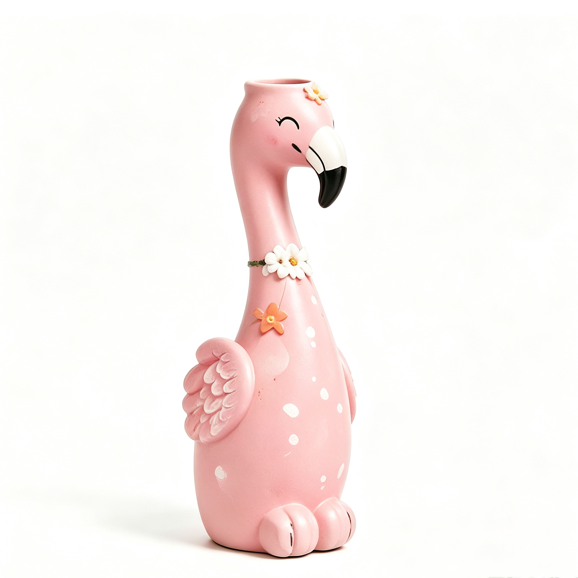 🦩Cute Flamingo Decorative Vase 🌸 5 Styles Resin Figurine Vase Tabletop Centerpiece Indoor Home Shelf Decor Gift（副本）