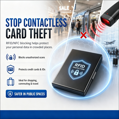RFID Blocking Metal Card Holder