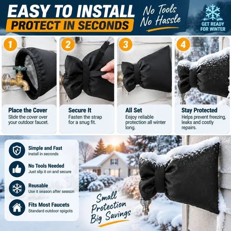🔥Black Friday Deal❄️ Outdoor Faucet Cover | Winter Freeze Protection Insulated Spigot Protector
