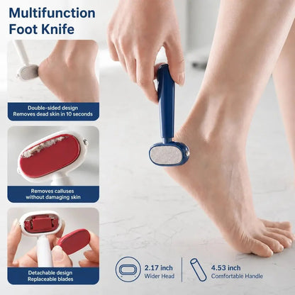 Dual‐Sided Foot Callus Remover,  Stainless Steel Blade Foot Scraper 🦶
