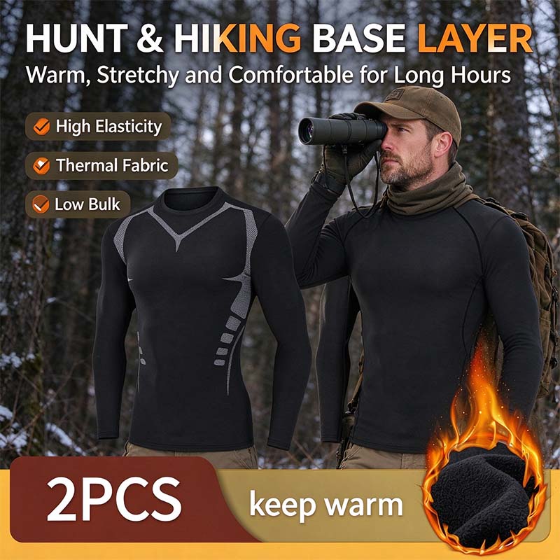 Men's Thermal Underwear Set - Long Sleeve T-Shirt & Pants 👕