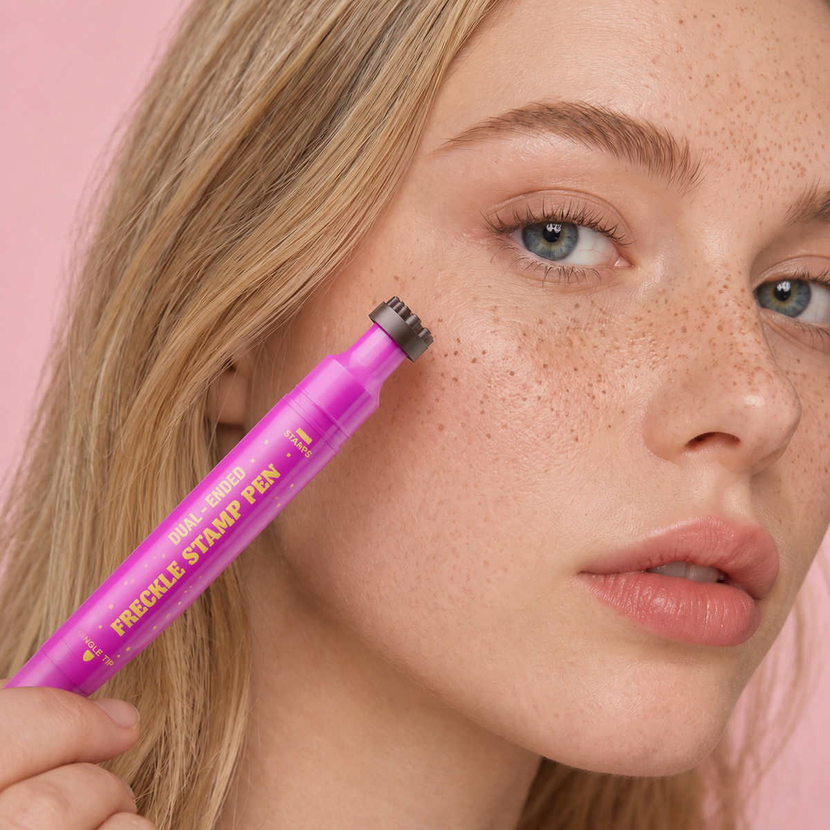 2 in 1 Waterproof Faux Freckle Stamp & Fine Tip Pen