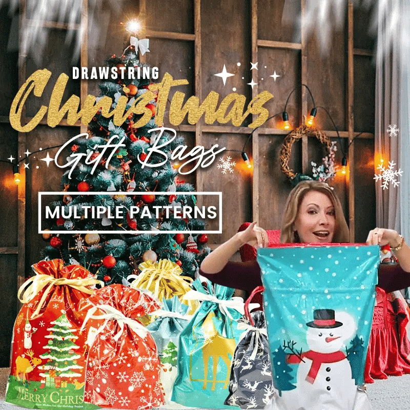 🎁LAST DAY SPECIAL PRICE: ￡6.99!!🎅The World’s Best Christmas Gift Bag With Drawstring🎁