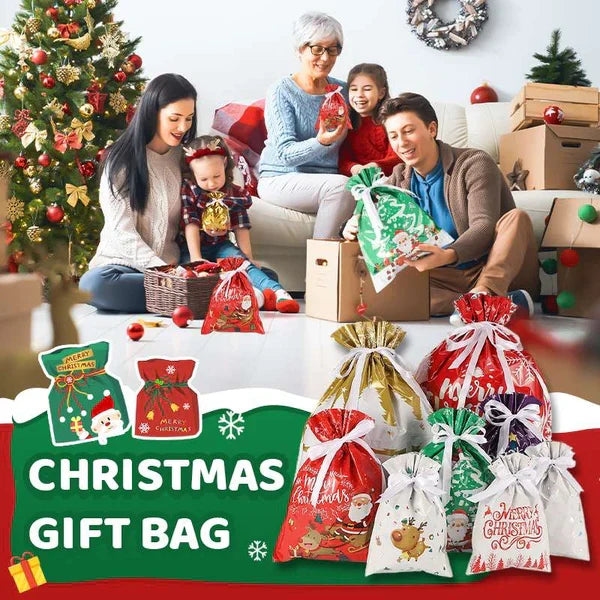 🎁LAST DAY SPECIAL PRICE: ￡6.99!!🎅The World’s Best Christmas Gift Bag With Drawstring🎁
