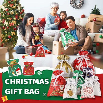 🎁LAST DAY SPECIAL PRICE: ￡6.99!!🎅The World’s Best Christmas Gift Bag With Drawstring🎁