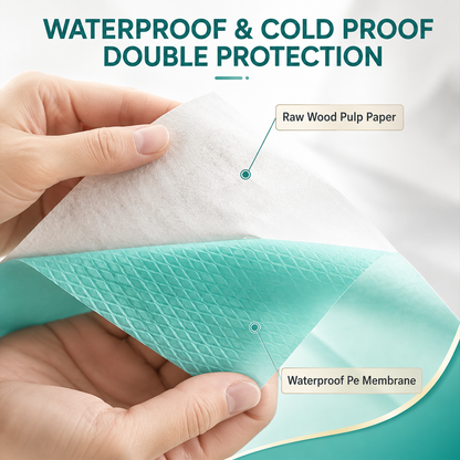 Disposable Toilet Seat Covers Waterproof 16x24in