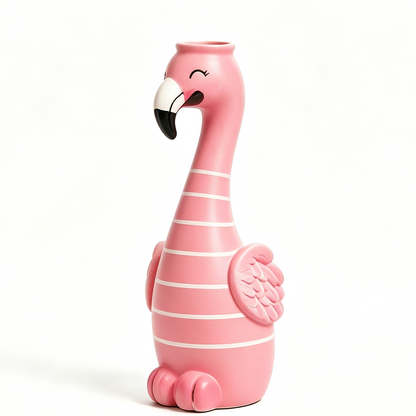 🦩Cute Flamingo Decorative Vase 🌸 5 Styles Resin Figurine Vase Tabletop Centerpiece Indoor Home Shelf Decor Gift（副本）