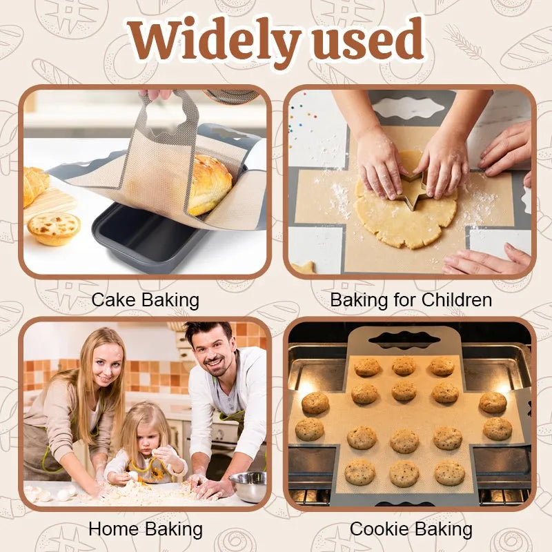 🥐Cross‐Shape Food‐Safe Baking Liner, Simple Clean‐Up Alternative To Disposable Parchment Paper