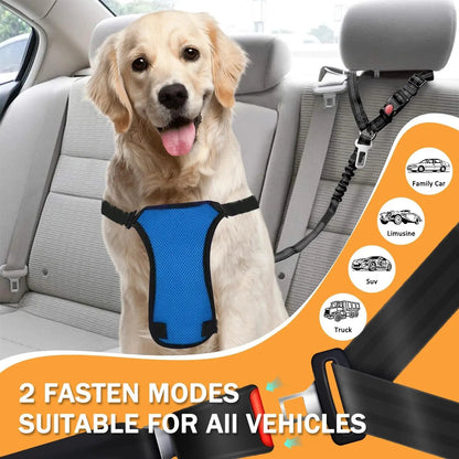 2-Pack Pet Car Seat Belt Dog Leash