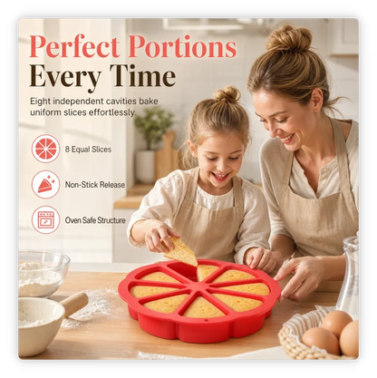 🥳HOT SALE🥳💞49K+ SOLD! Buy 2 Get 1 FREE! Silicone Cake Mold – 8 cavities, 23cm & flexible release. Perfect portions – grab yours! ✅