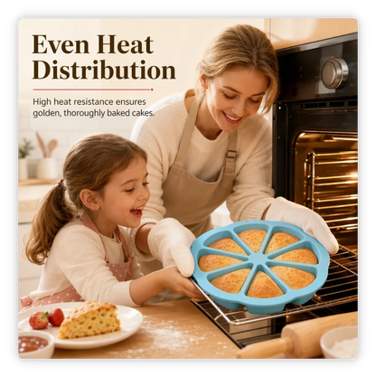 🥳HOT SALE🥳💞49K+ SOLD! Buy 2 Get 1 FREE! Silicone Cake Mold – 8 cavities, 23cm & flexible release. Perfect portions – grab yours! ✅