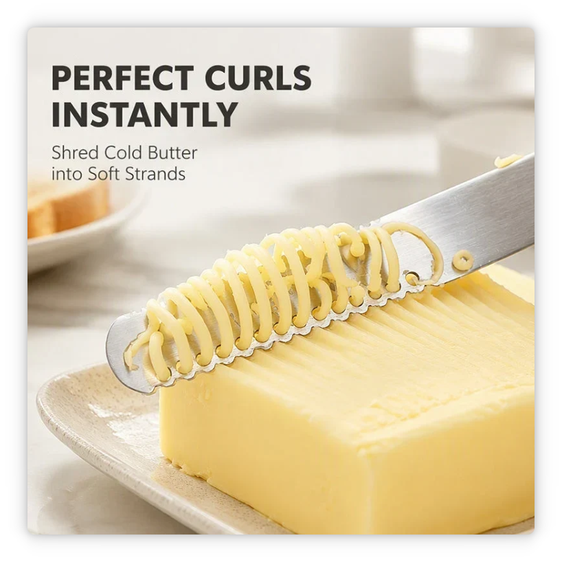 Professional 304 Stainless Steel 3-in-1 Butter Knife and Spreader