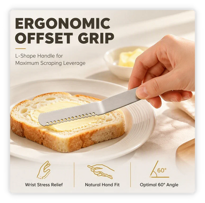 Professional 304 Stainless Steel 3-in-1 Butter Knife and Spreader