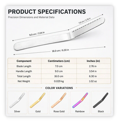 Professional 304 Stainless Steel 3-in-1 Butter Knife and Spreader