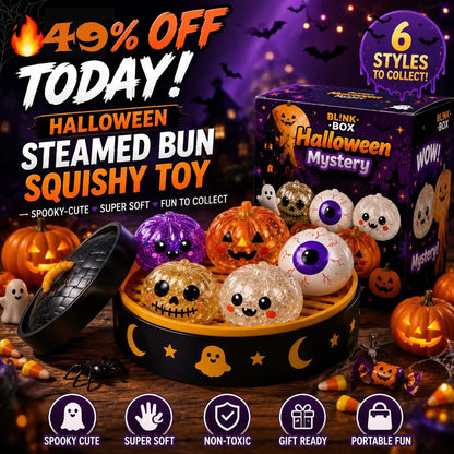 🔥49% OFF TODAY 🎃 Halloween Steamed Bun Squishy Mystery Box Toy