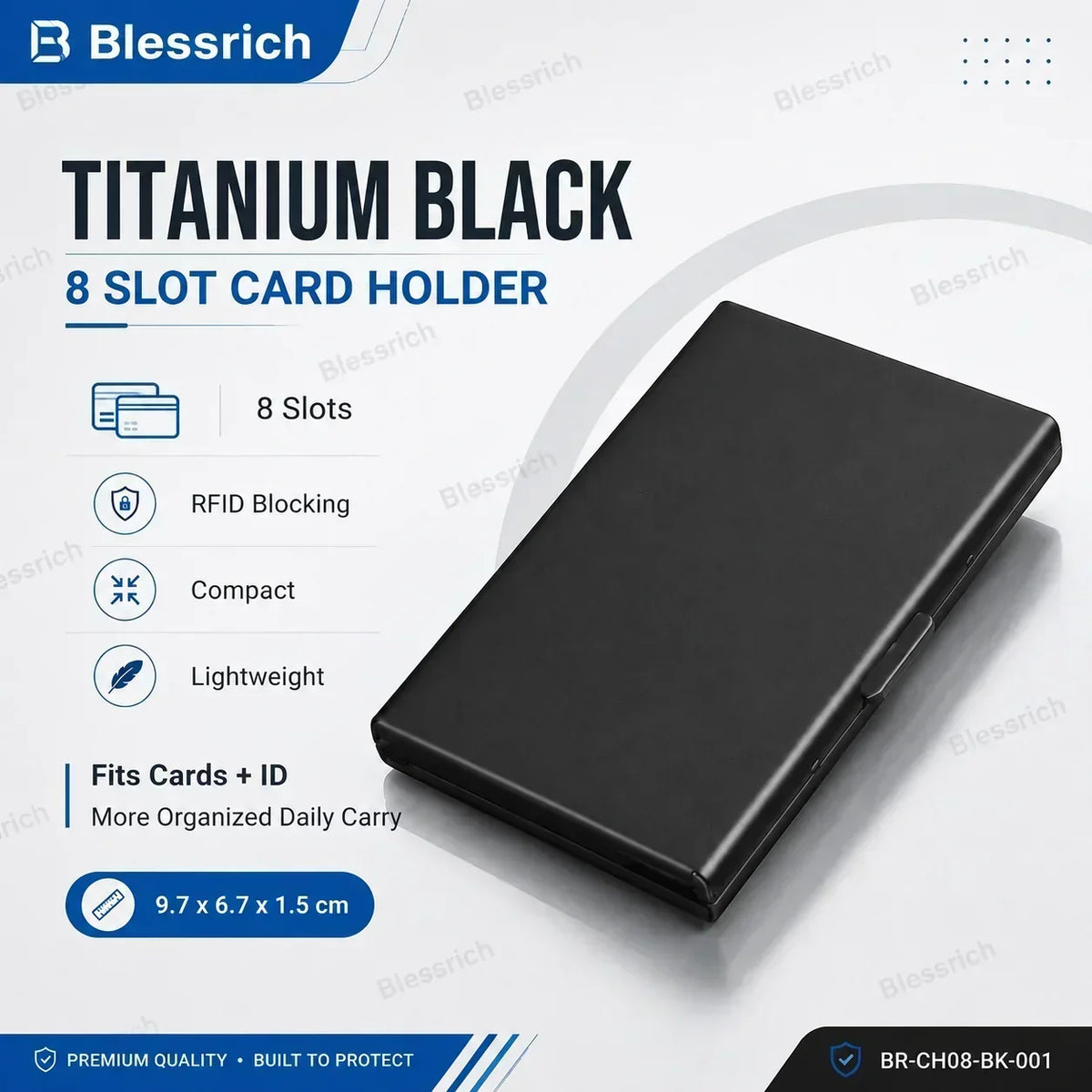 💸 Price Drop! 💰RFID-blocking card holder – stainless steel, slim design, 3 capacities. 📇✨