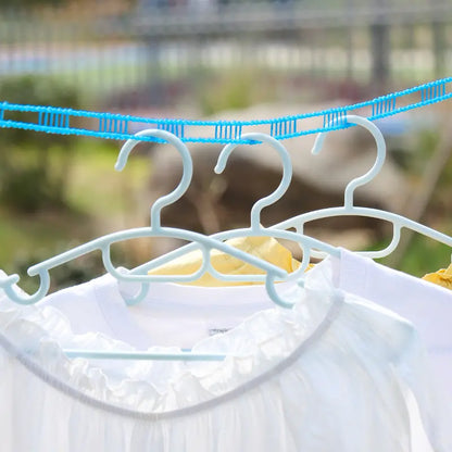 3-Pack Adjustable Windproof Clothesline for Indoor & Outdoor Drying (5 m/197 in)