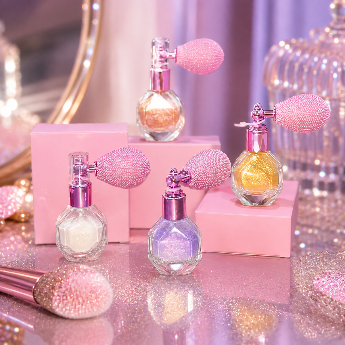 Magic Shimmer Highlighter Spray for Face, Body and Hair