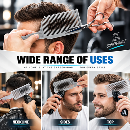 ✂️ 4-Piece Hair Cutting Guide Kit – Adjustable Home Barber Set