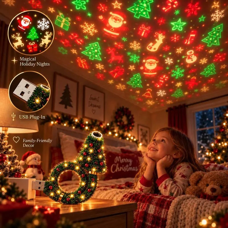 2026 New USB Plug-In Christmas Projector Night Light🎅🎄
