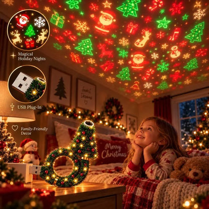2026 New USB Plug-In Christmas Projector Night Light🎅🎄