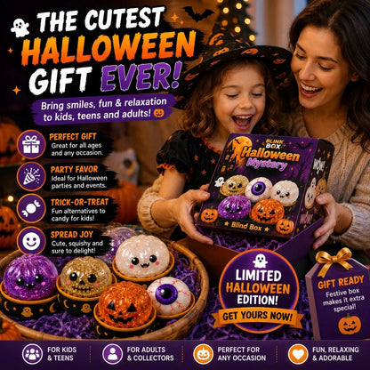 🔥49% OFF TODAY 🎃 Halloween Steamed Bun Squishy Mystery Box Toy