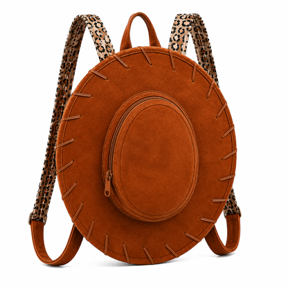 🤠Western Cowgirl Hat Backpack – Vintage Wide Brim Convertible Backpack Purse👜