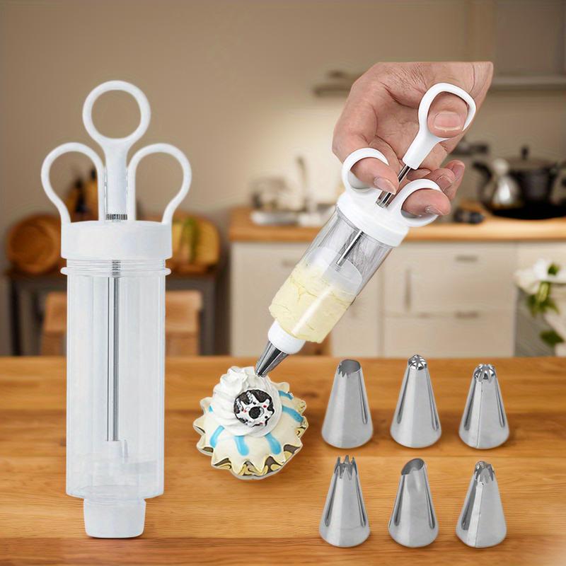 Stainless Steel Cake Decorating Gun Kit – Complete Frosting Piping Set with 18 Tips & Nozzles – Decorate Inside & Out ✨