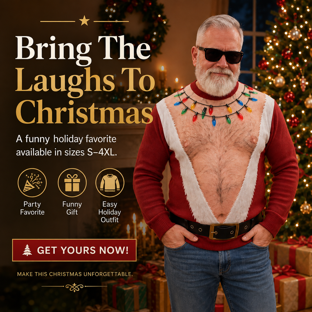 🎅Funny Santa Printed Sweater