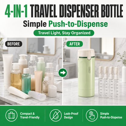 4-in-1 Travel Dispenser Bottle