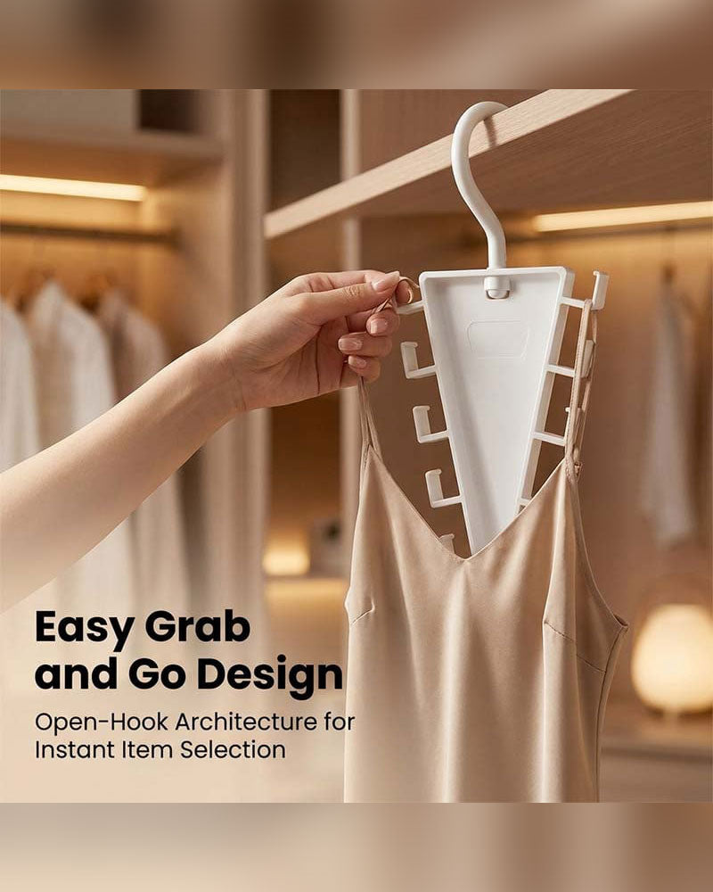 Rotating V-Shaped Accessory Hanger