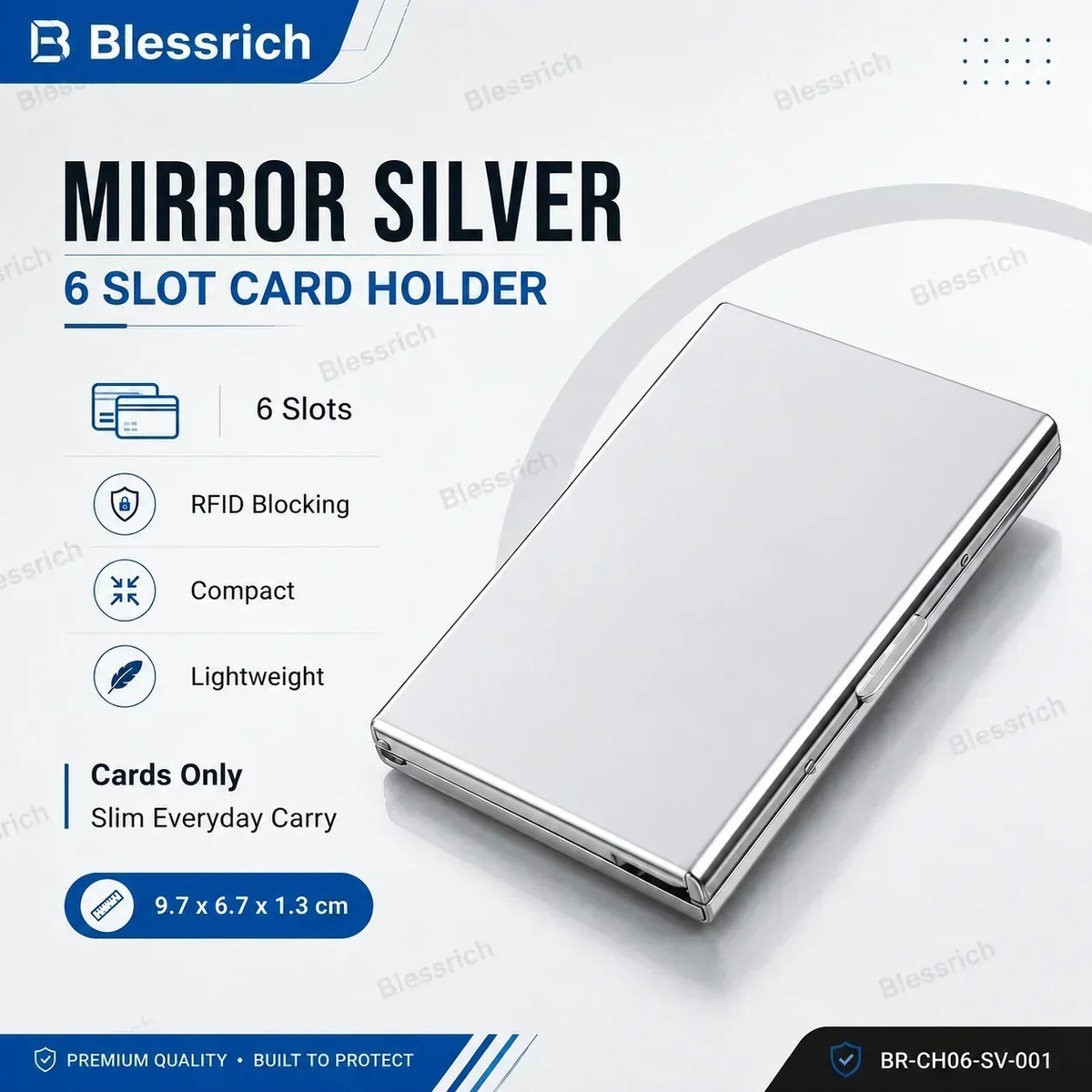 💸 Price Drop! 💰RFID-blocking card holder – stainless steel, slim design, 3 capacities. 📇✨