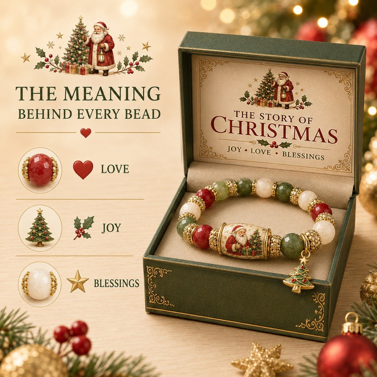 🎅 Christmas Early Bird Sale | 50% OFF - 🎄 2026 Limited Edition The Story of  Christmas Bracelet
