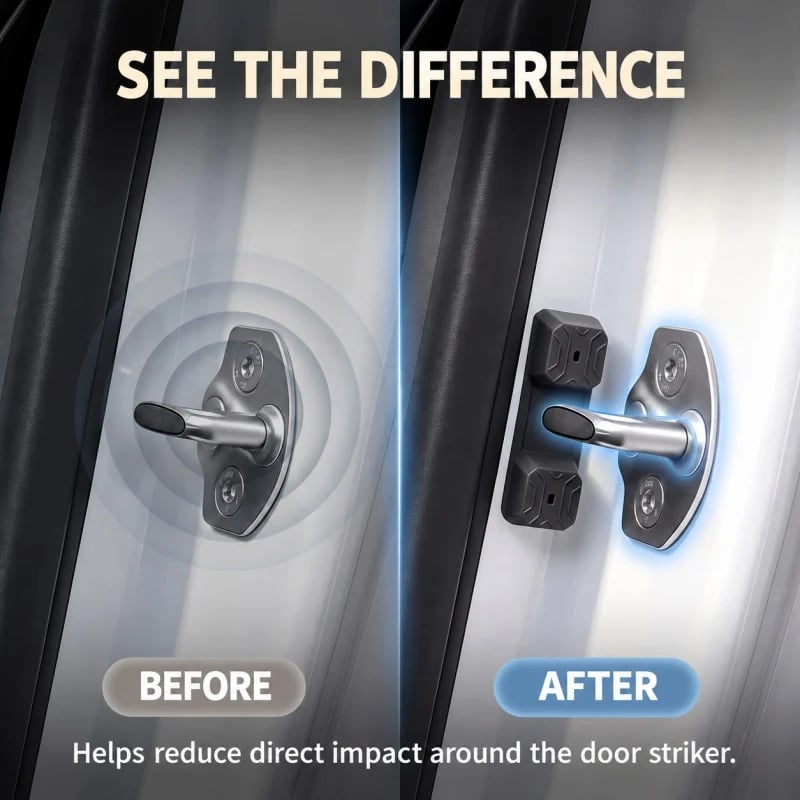 Car Magnetic Door Lock Shock Absorber Pad