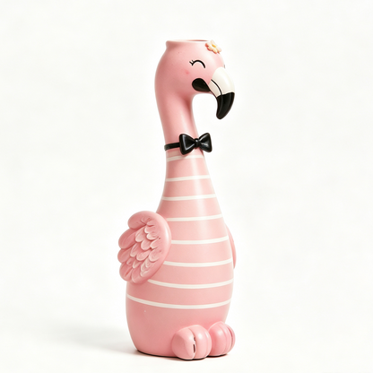 🦩Cute Flamingo Decorative Vase 🌸 5 Styles Resin Figurine Vase Tabletop Centerpiece Indoor Home Shelf Decor Gift（副本）