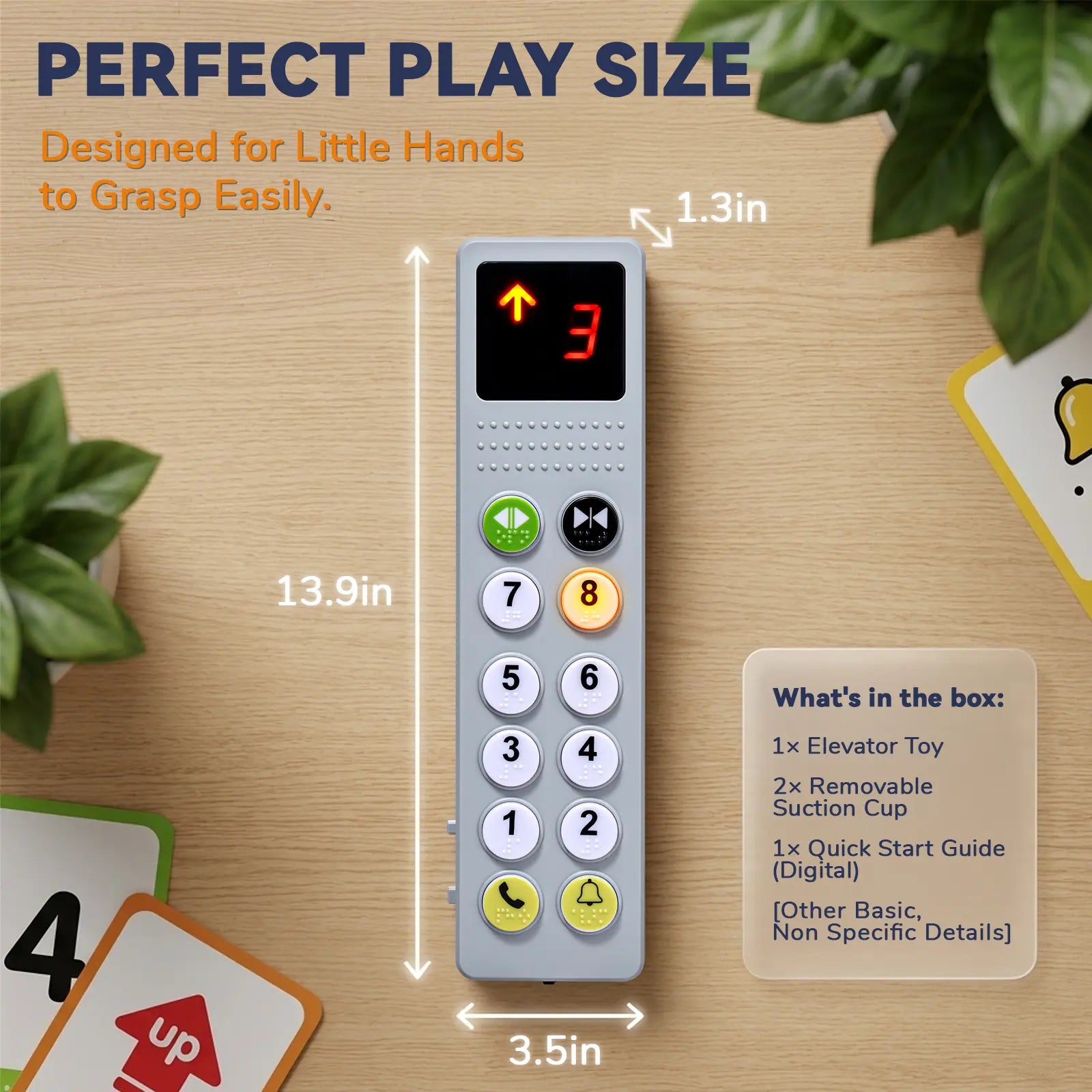 Elevator Activity Pane Toys Interactive Learning Toy for Boys Girls