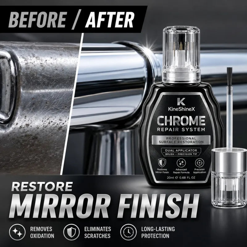 Professional Chrome Repair Pen ✨ – Precision Applicator for Scratches, Oxidation & Dull Surfaces