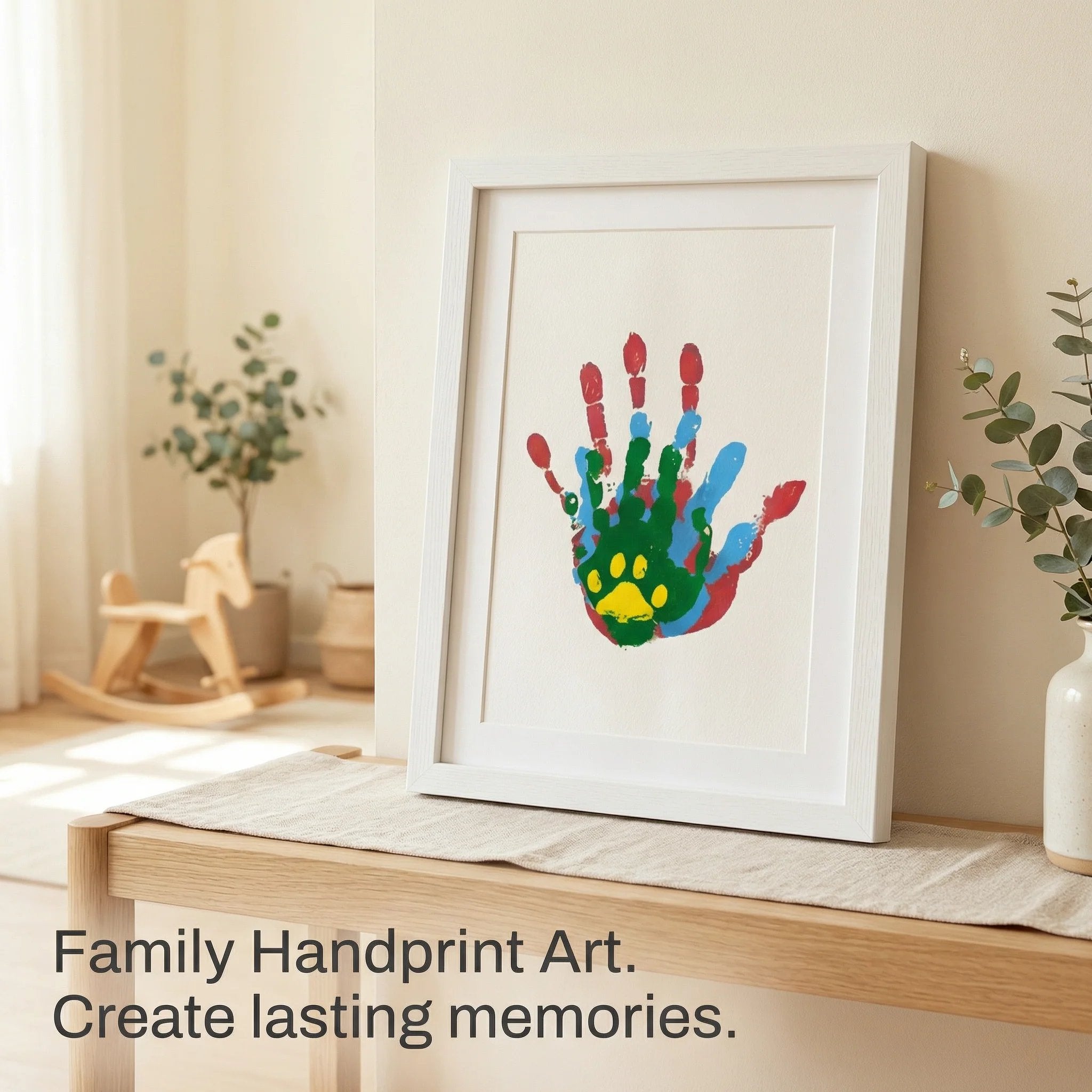 DIY Family Handprint Frame Memory Kit