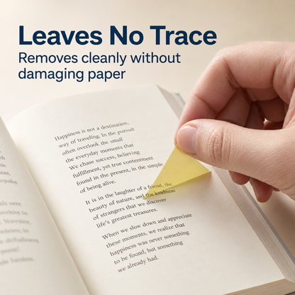 Reusable Transparent Pull-Out Sticky Notes with Strong Adhesion – 80 Sheets