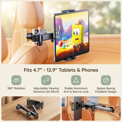 Car Headrest Tablet Holder for Kids