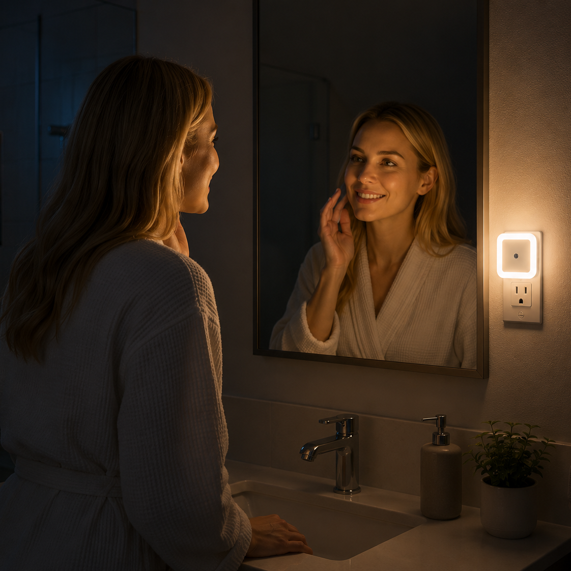 Night Lights Plug into Wall (6-Pack) - Dusk to Dawn Light Sensor