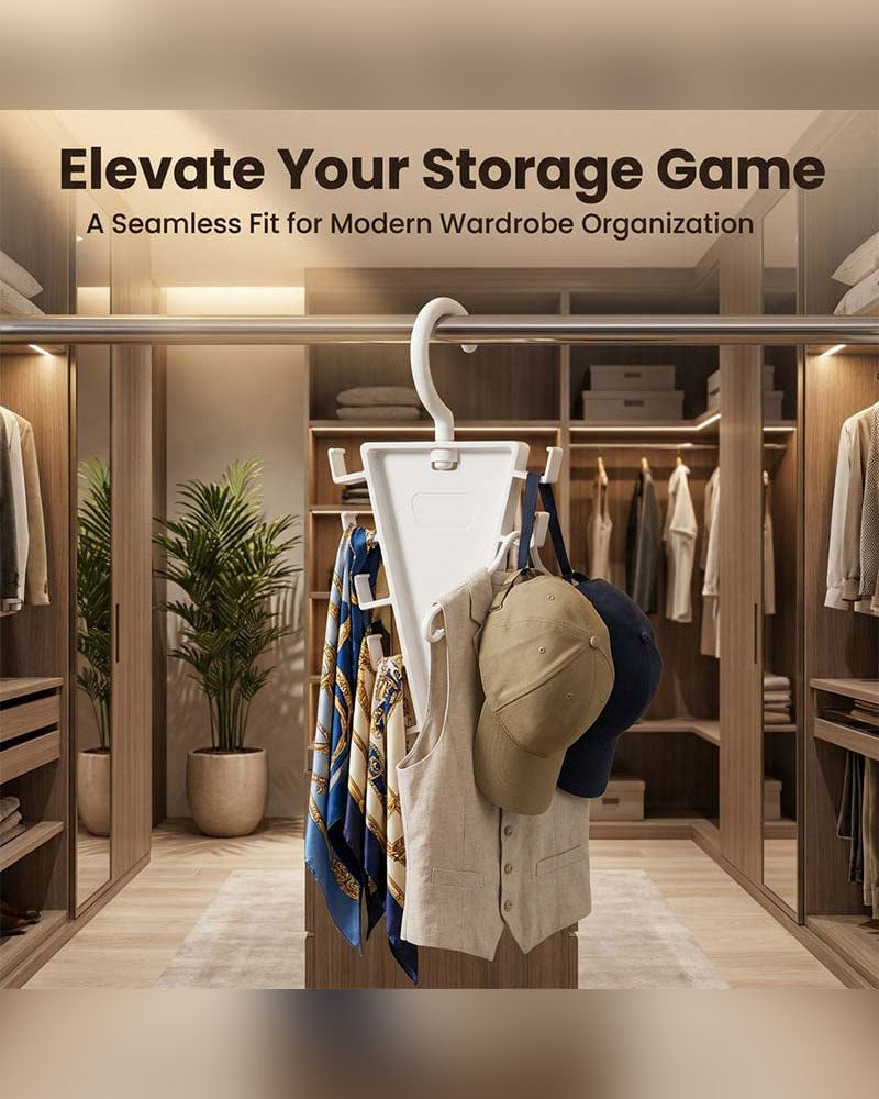 Rotating V-Shaped Accessory Hanger