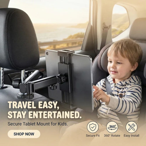 Car Headrest Tablet Holder for Kids