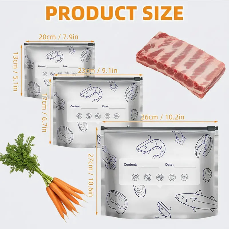 Reusable Food Storage Bags – A Cleaner, Smarter Freezer