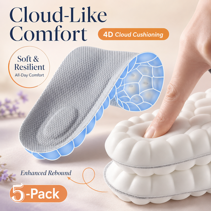 5-Pack 4D Cloud Soles for Men Women