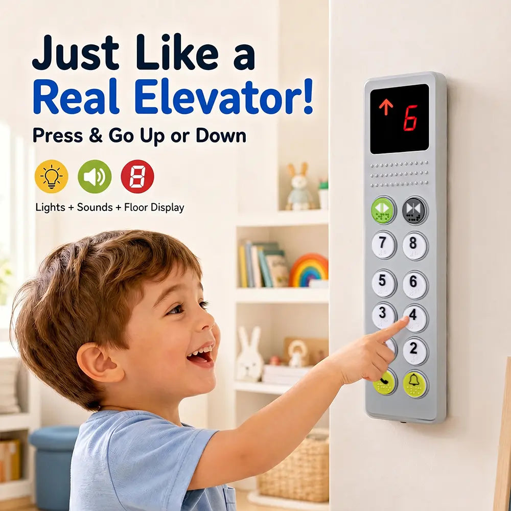 Elevator Activity Pane Toys Interactive Learning Toy for Boys Girls